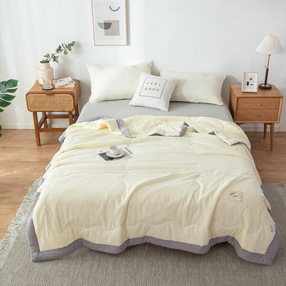 Pure Color Washed Cotton Summer Air Conditioning Duvet - www.Shopthatapp.com