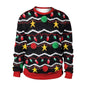 Men And Women Digital Printing Christmas Round Neck Sweater Tops - www.Shopthatapp.com