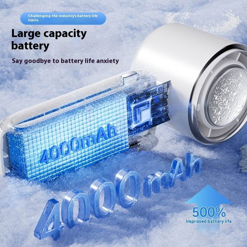 New Ice Pack High-Speed Handheld Eletirc Fan Speed Adjustable Folding Mini Fan Portable Outdoor Hanging Neck Small Fan - www.Shopthatapp.com