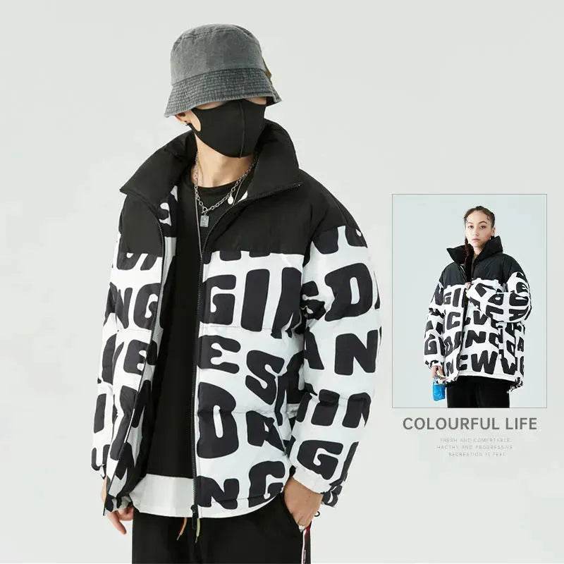 Unisex Teenagers Cotton Padded Hooded Winter Puffer Coat Jacket street style - www.Shopthatapp.com