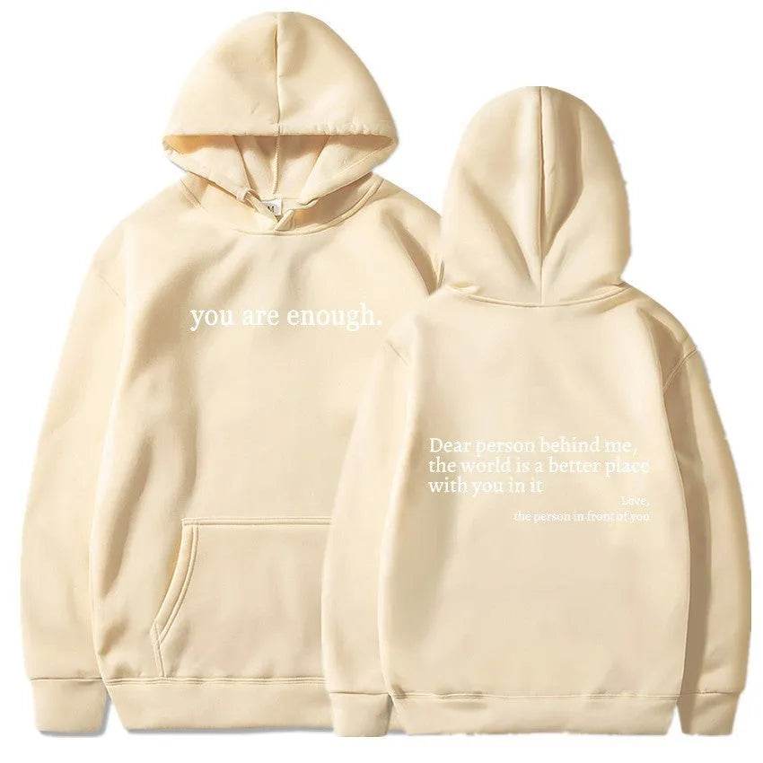 Women's Brushed Hoody Plain Letters - www.Shopthatapp.com