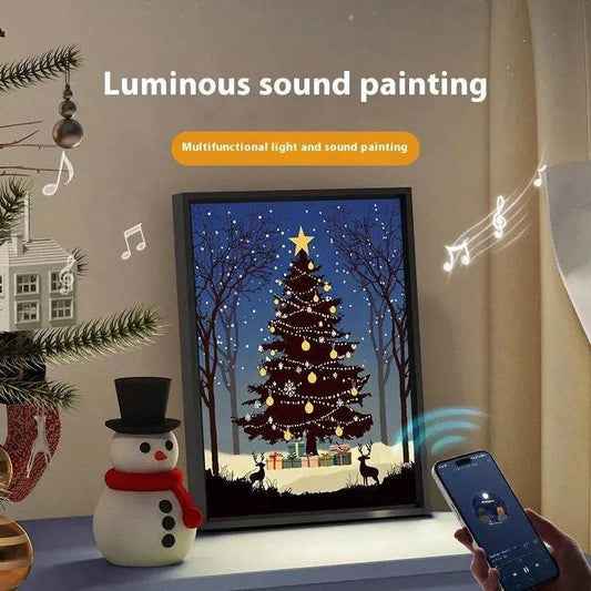 2024 New Luminous Christmas Tree Painting decorations Bluetooth Speaker integrated Gift Ideas - www.Shopthatapp.com