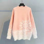 Ugly Christmas Knitted Women's Snowflake Sweater Top - www.Shopthatapp.com