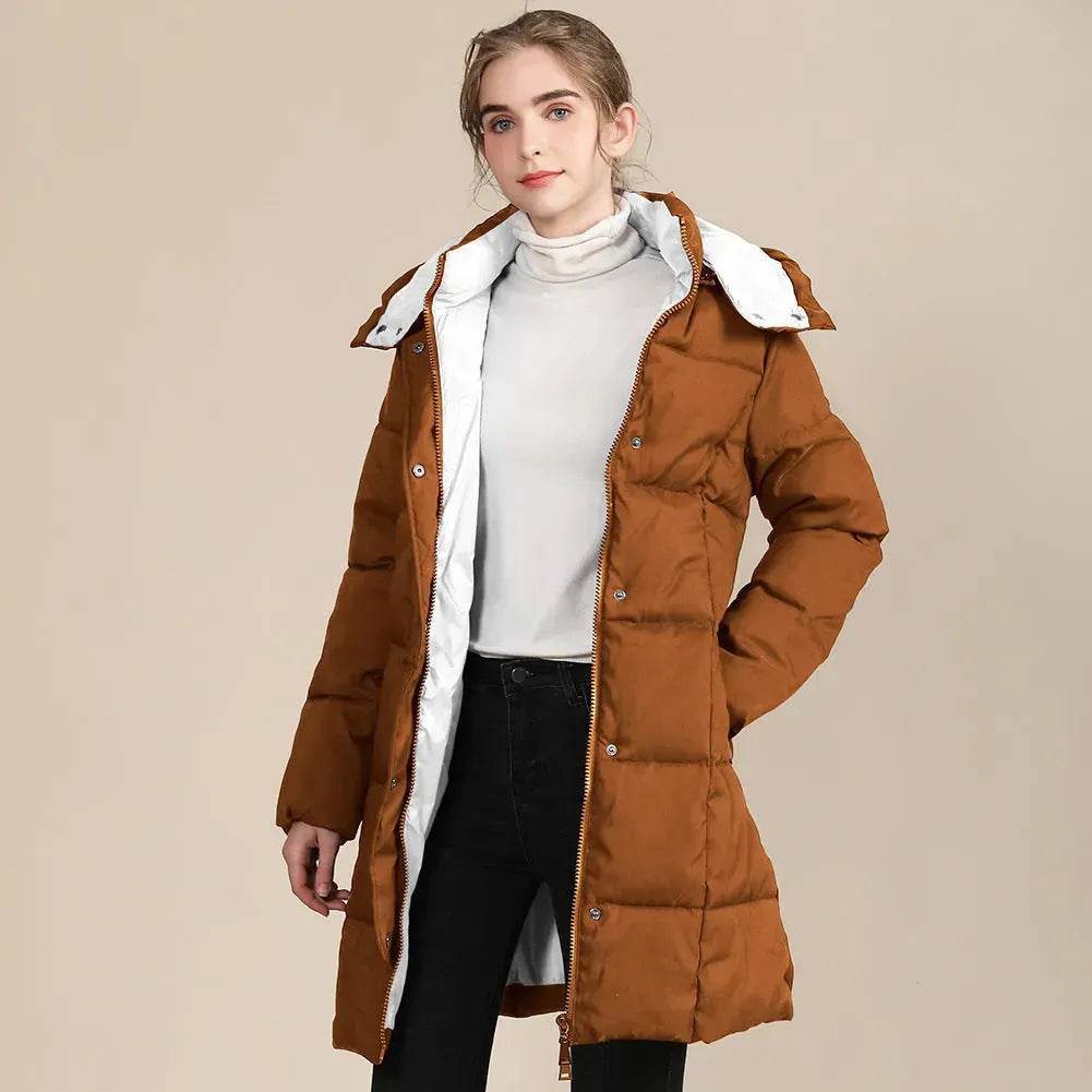Unisex Hooded Winter Long Puffer coat - www.Shopthatapp.com