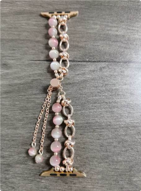 Women Fashion Smart watch Beaded Replacement Watch strap - www.Shopthatapp.com