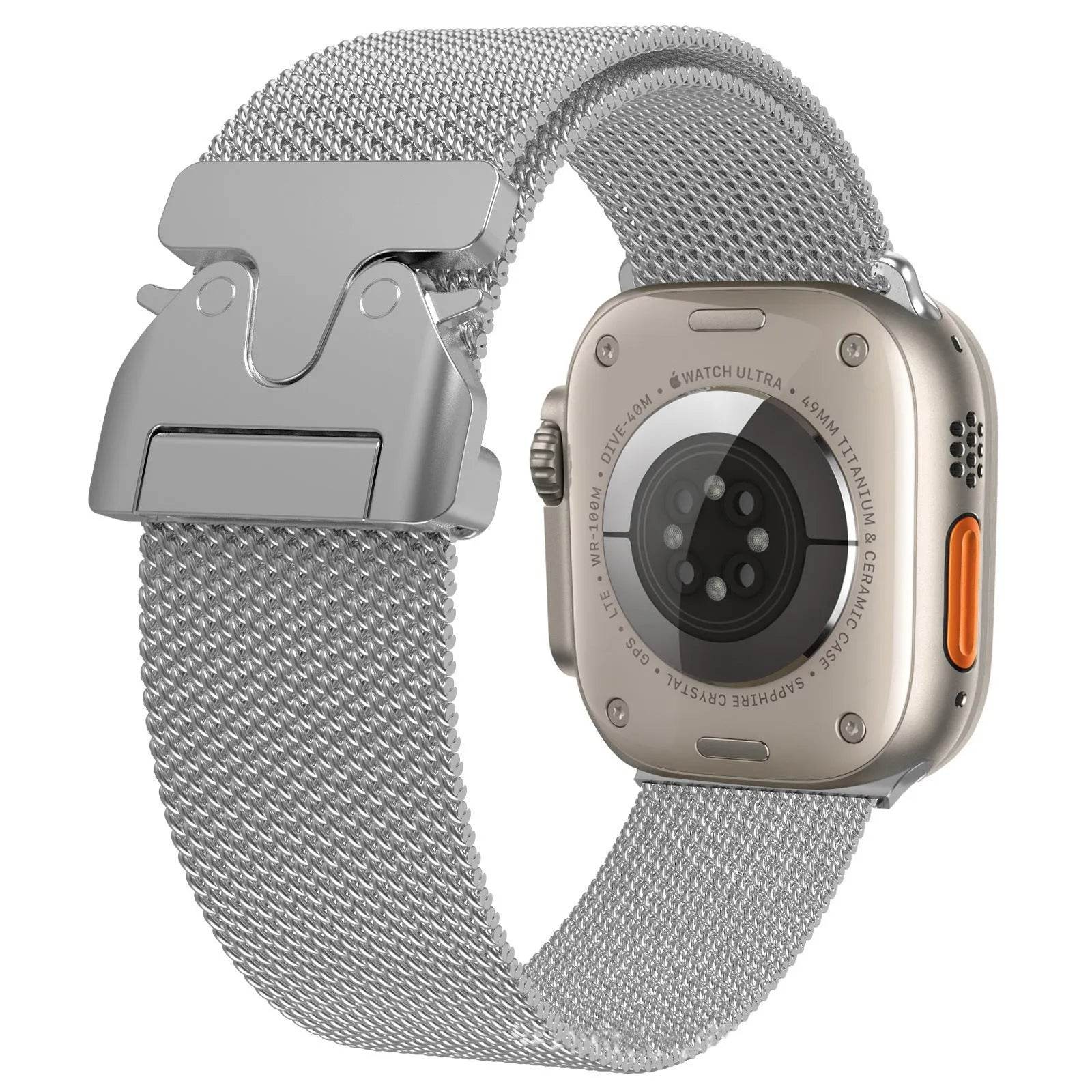 24mm Milan Titanium Watch Strap Suitable For Apple iwatch Smartwatch - www.Shopthatapp.com