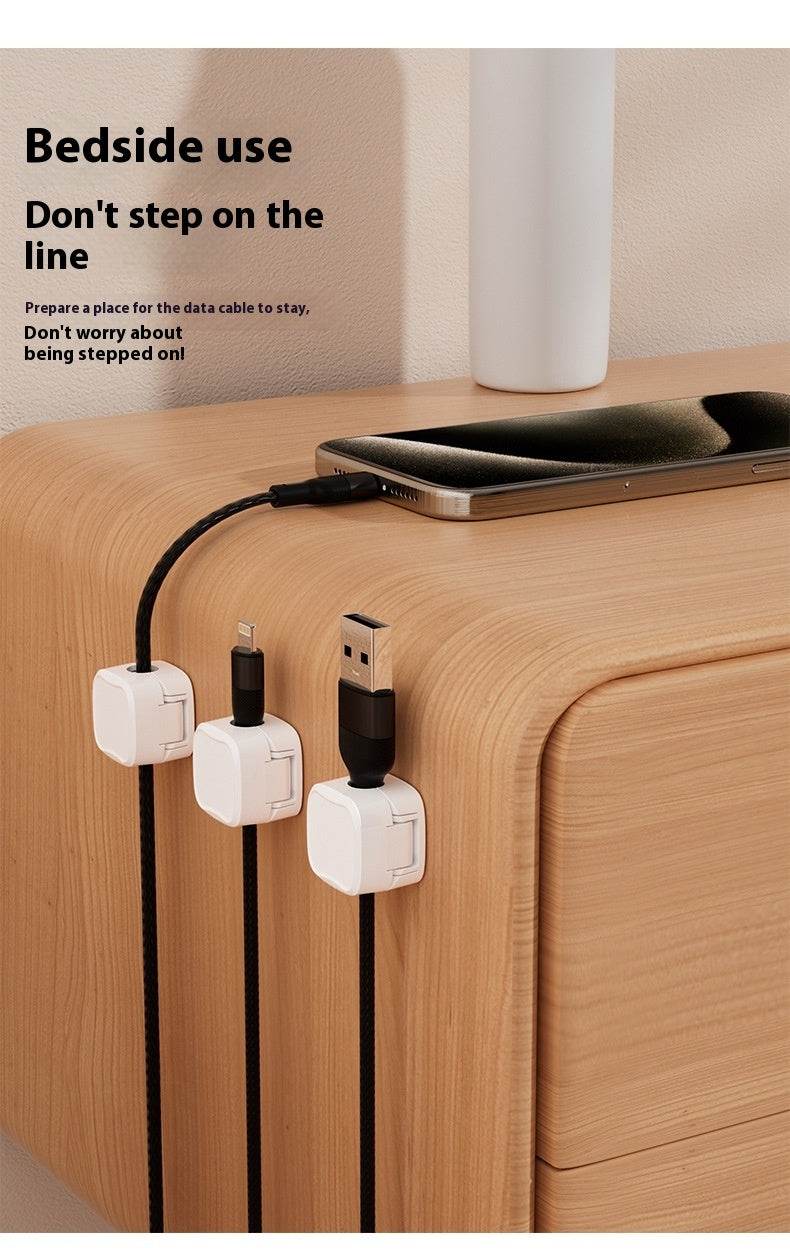 Under  Desk Cable Management System Wire Magnetic Cable Organizer - www.Shopthatapp.com