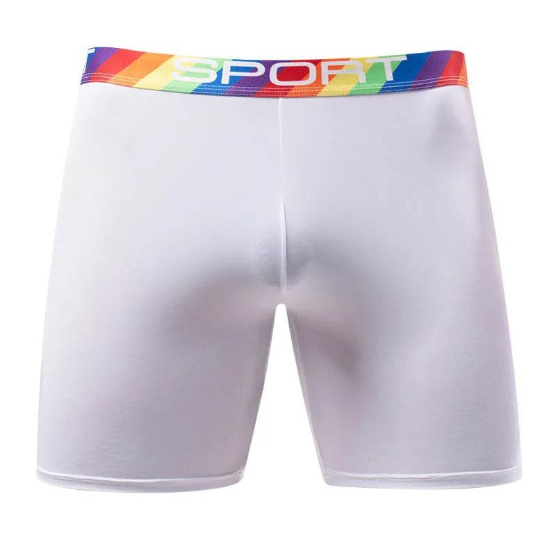 Summer Sports Spandex Plain Boxer Short Underwear for Men - www.Shopthatapp.com