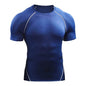 Quick Drying Men Short Sleeve Exercise Running Workout T-shirt Top - www.Shopthatapp.com