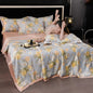 Printed Washed Tencel Summer Cooling Duvet Four-piece Set - www.Shopthatapp.com