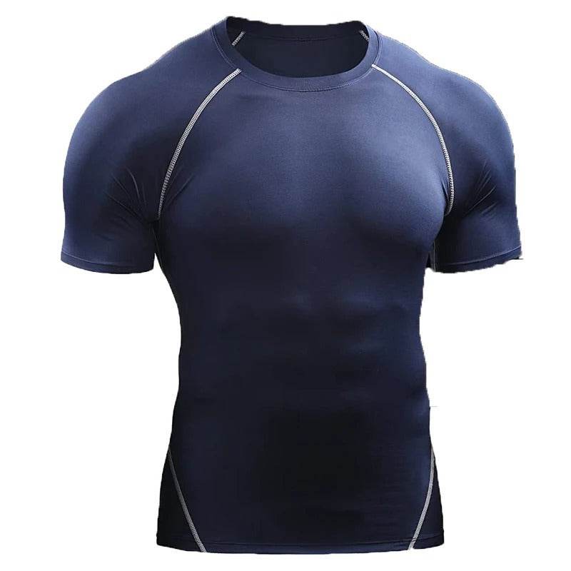 Quick Drying Men Short Sleeve Exercise Running Workout T-shirt Top - www.Shopthatapp.com