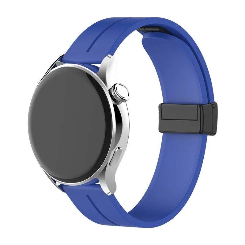 Applicable Watt4 Strap Silicone Magnetic Folding Buckle Watch Band - www.Shopthatapp.com