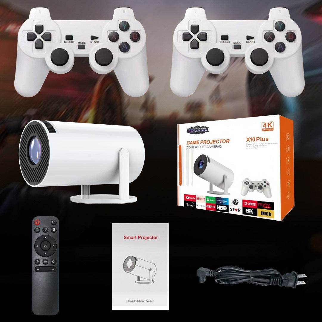 Barrel X10 PLUS Portable Home Smart Wall Projection Game Machine Ultra HD Game Projector - www.Shopthatapp.com