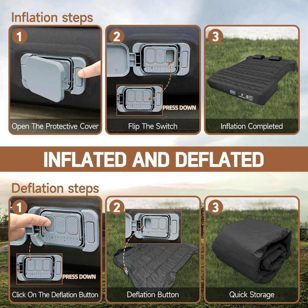 Inflatable Truck Bed Outdoor Camping Air Mattress 6.0-6.5ft - www.Shopthatapp.com