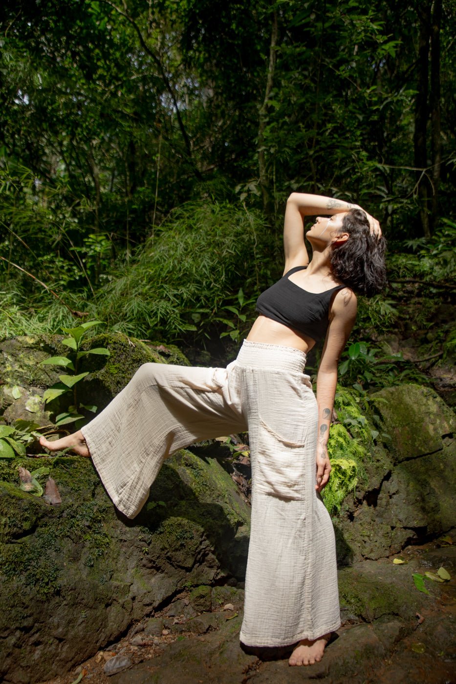 Relaxed Fit Flowing Lounge Pants - www.Shopthatapp.com