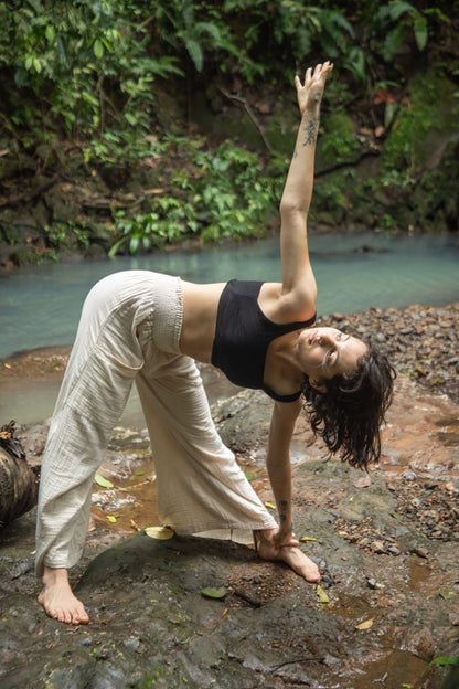 Relaxed Fit Flowing Lounge Pants - www.Shopthatapp.com