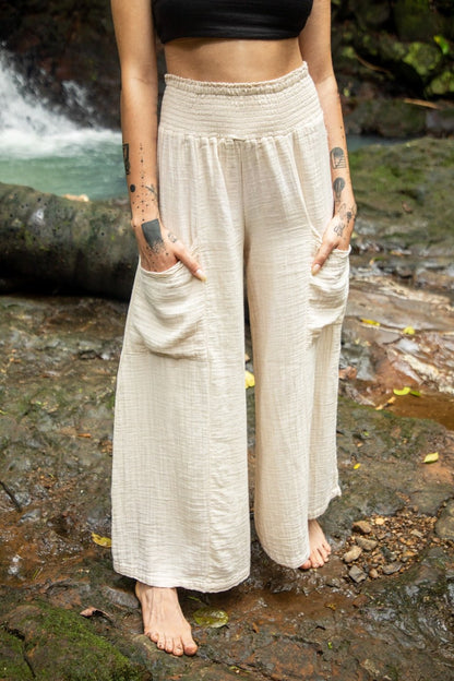 Relaxed Fit Flowing Lounge Pants - www.Shopthatapp.com