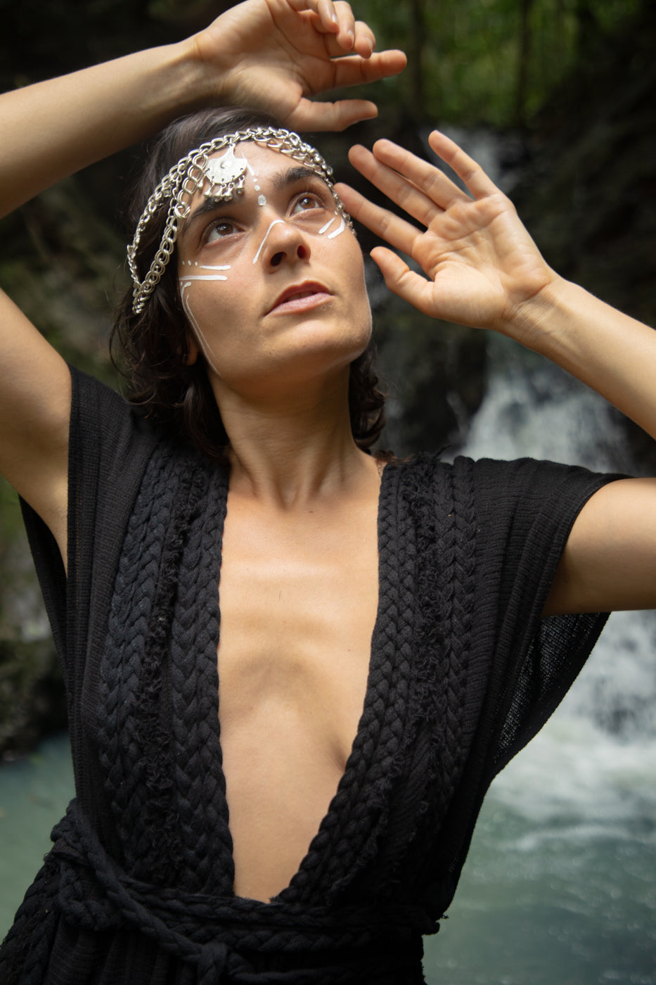 Robe de plage kimono en coton tressé