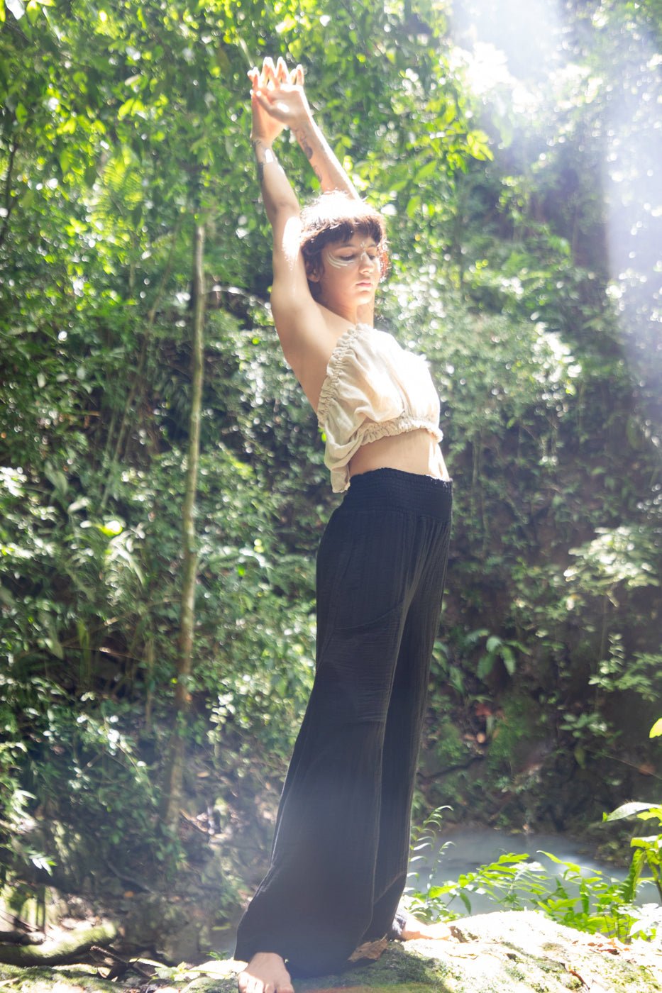 Relaxed Fit Flowing Lounge Pants - www.Shopthatapp.com