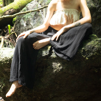 Relaxed Fit Flowing Lounge Pants - www.Shopthatapp.com