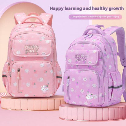 6-12-year-old Primary School Children Girls Backpack Large Capacity Schoolbag - www.Shopthatapp.com #