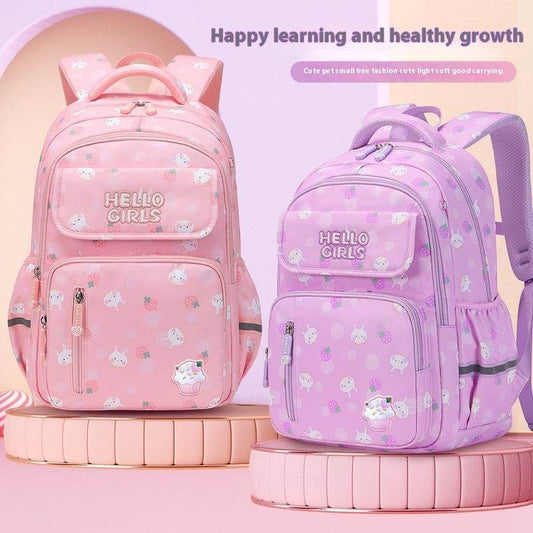 6-12-year-old Primary School Children Girls Backpack Large Capacity Schoolbag - www.Shopthatapp.com #