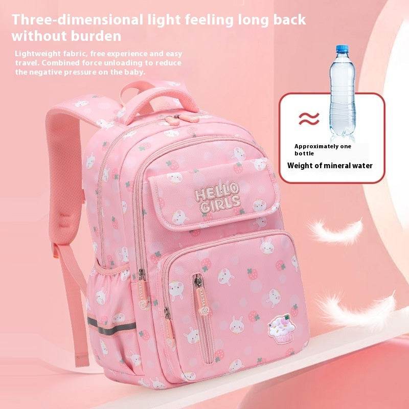 6-12-year-old Primary School Children Girls Backpack Large Capacity Schoolbag - www.Shopthatapp.com #