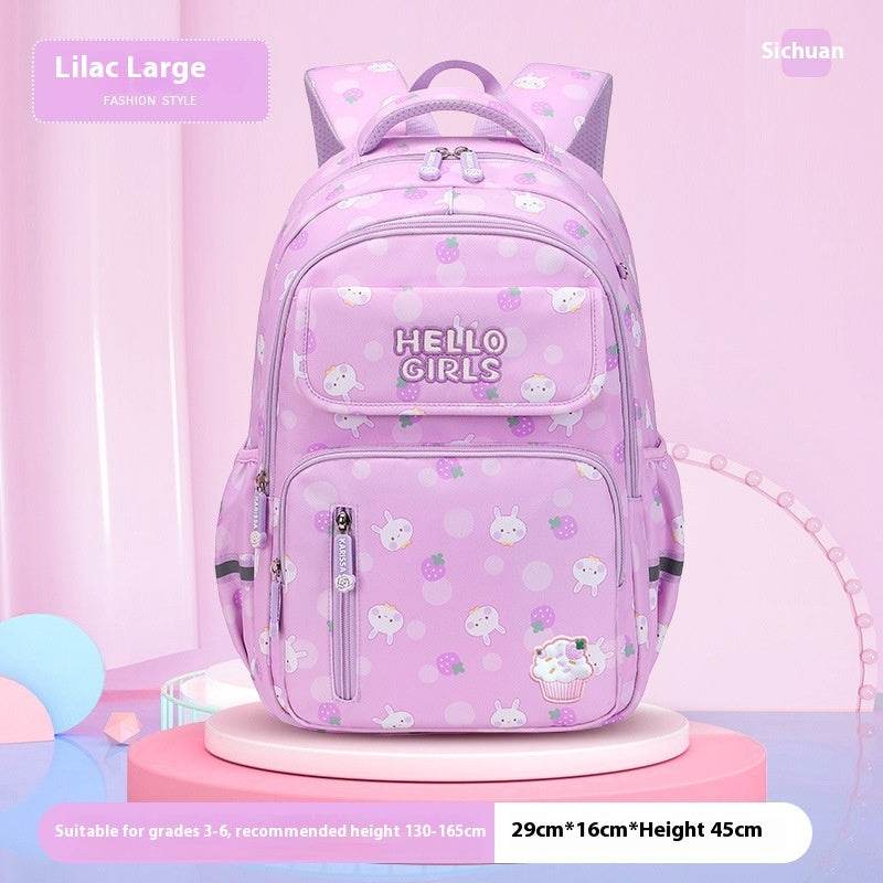 6-12-year-old Primary School Children Girls Backpack Large Capacity Schoolbag - www.Shopthatapp.com #