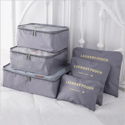 6 PCS Travel Storage Bag Set for Clothes Tidy Organizer - www.Shopthatapp.com