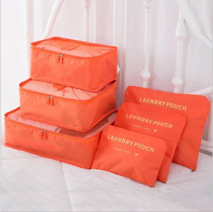 6 PCS Travel Storage Bag Set for Clothes Tidy Organizer - www.Shopthatapp.com