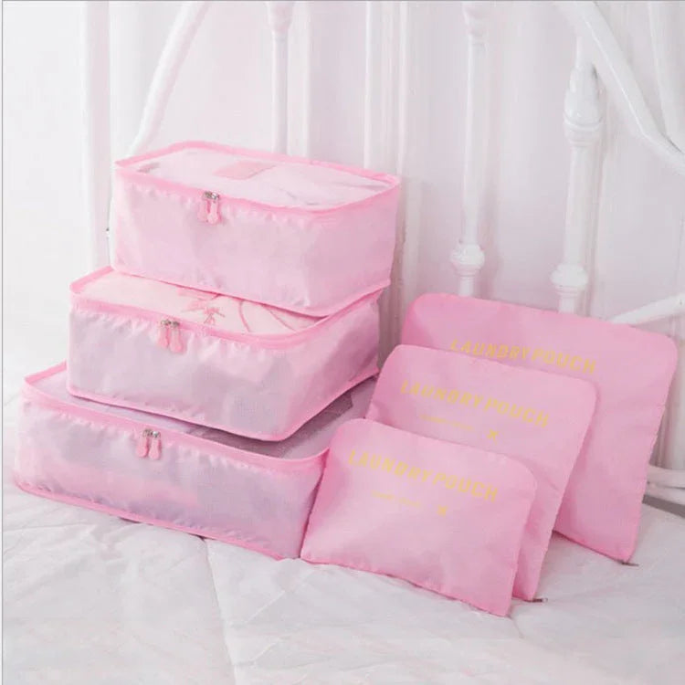 6 PCS Travel Storage Bag Set for Clothes Tidy Organizer - www.Shopthatapp.com