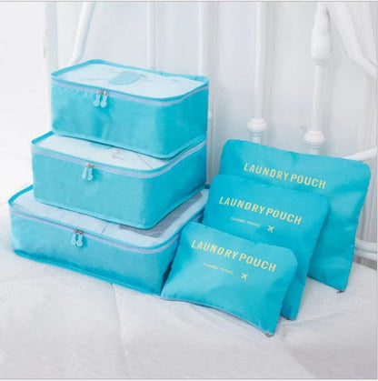 6 PCS Travel Storage Bag Set for Clothes Tidy Organizer - www.Shopthatapp.com