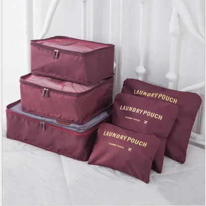 6 PCS Travel Storage Bag Set for Clothes Tidy Organizer - www.Shopthatapp.com