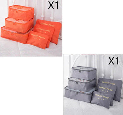 6 PCS Travel Storage Bag Set for Clothes Tidy Organizer - www.Shopthatapp.com
