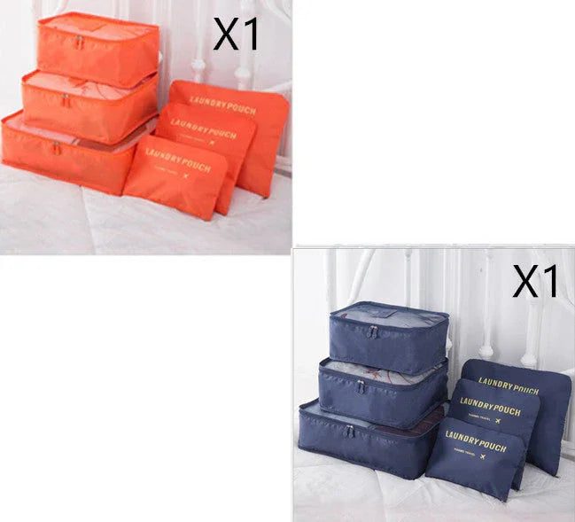 6 PCS Travel Storage Bag Set for Clothes Tidy Organizer - www.Shopthatapp.com