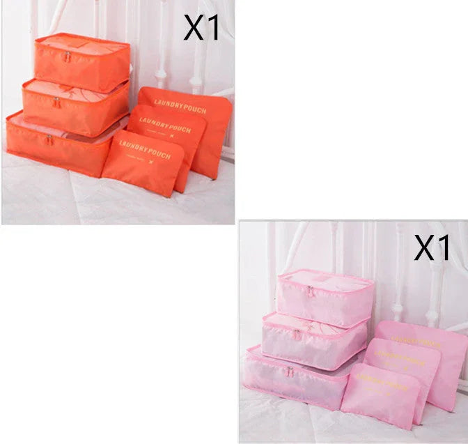 6 PCS Travel Storage Bag Set for Clothes Tidy Organizer - www.Shopthatapp.com