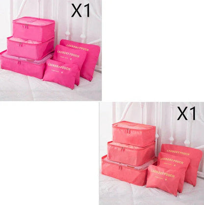 6 PCS Travel Storage Bag Set for Clothes Tidy Organizer - www.Shopthatapp.com