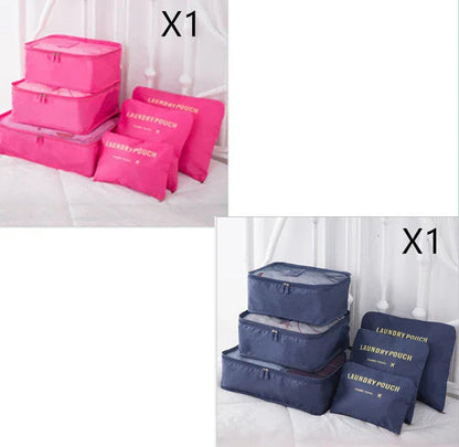 6 PCS Travel Storage Bag Set for Clothes Tidy Organizer - www.Shopthatapp.com