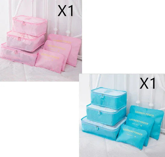 6 PCS Travel Storage Bag Set for Clothes Tidy Organizer - www.Shopthatapp.com