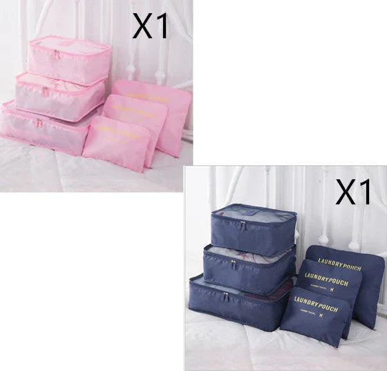 6 PCS Travel Storage Bag Set for Clothes Tidy Organizer - www.Shopthatapp.com
