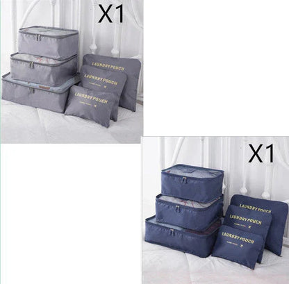 6 PCS Travel Storage Bag Set for Clothes Tidy Organizer - www.Shopthatapp.com