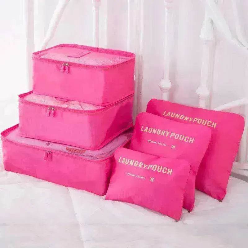 6 Pcs Travel Storage Bag Set For Clothes - www.Shopthatapp.com
