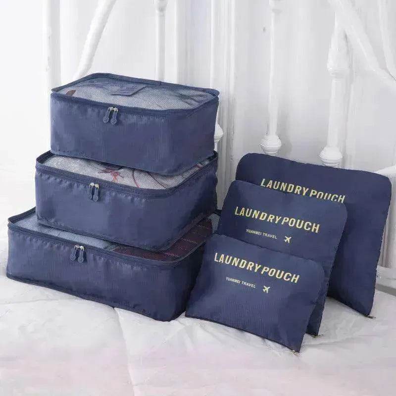 6 Pcs Travel Storage Bag Set For Clothes - www.Shopthatapp.com