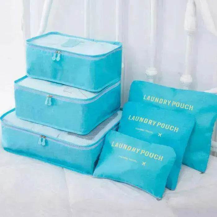 6 Pcs Travel Storage Bag Set For Clothes - www.Shopthatapp.com