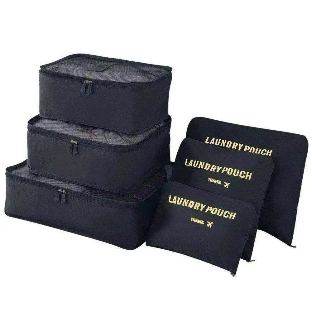 6 Pcs Travel Storage Bag Set For Clothes - www.Shopthatapp.com