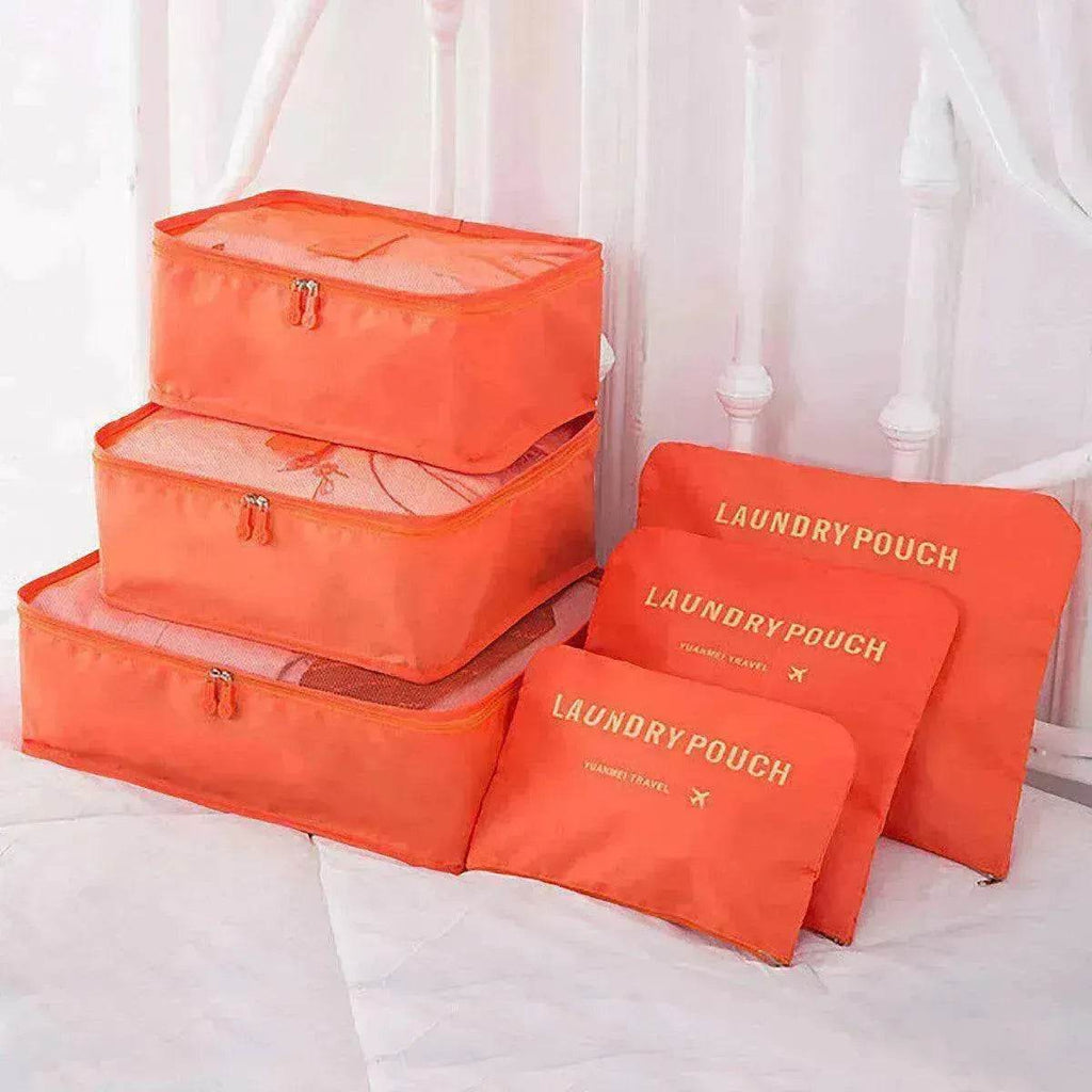 6 Pcs Travel Storage Bag Set For Clothes - www.Shopthatapp.com