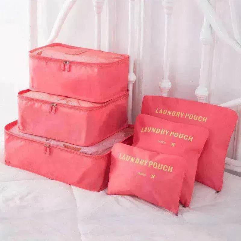 6 Pcs Travel Storage Bag Set For Clothes - www.Shopthatapp.com