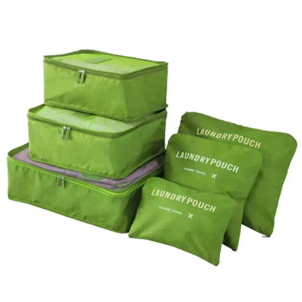 6 Pcs Travel Storage Bag Set For Clothes - www.Shopthatapp.com