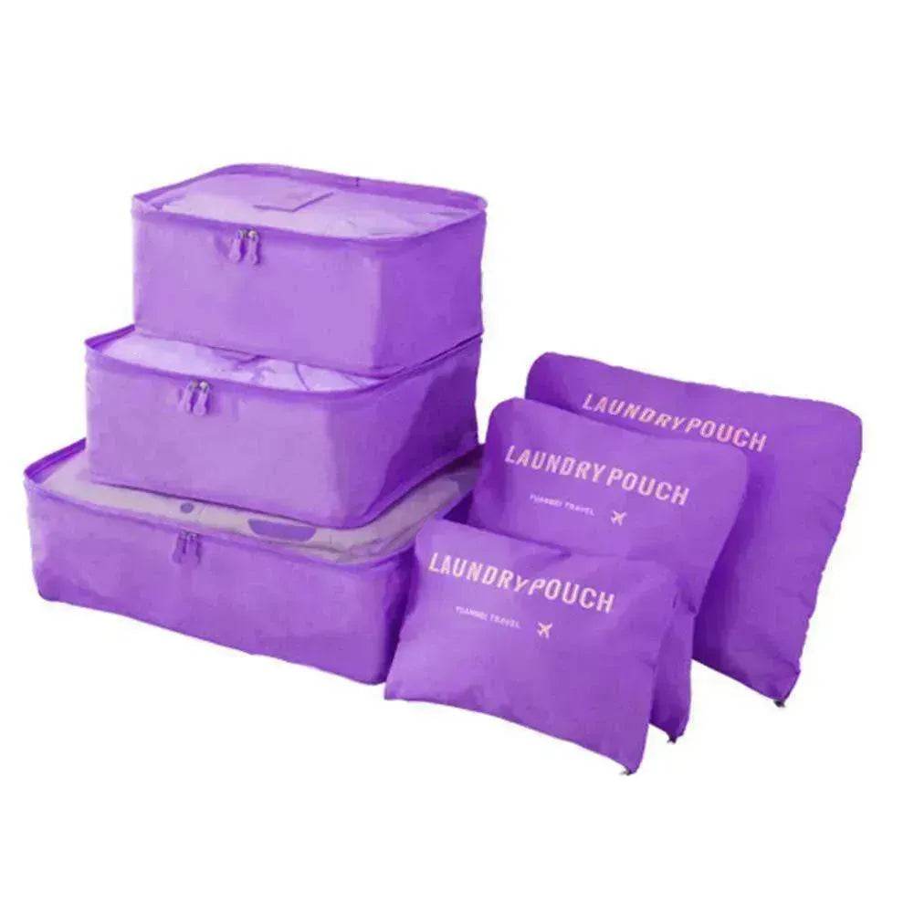 6 Pcs Travel Storage Bag Set For Clothes - www.Shopthatapp.com
