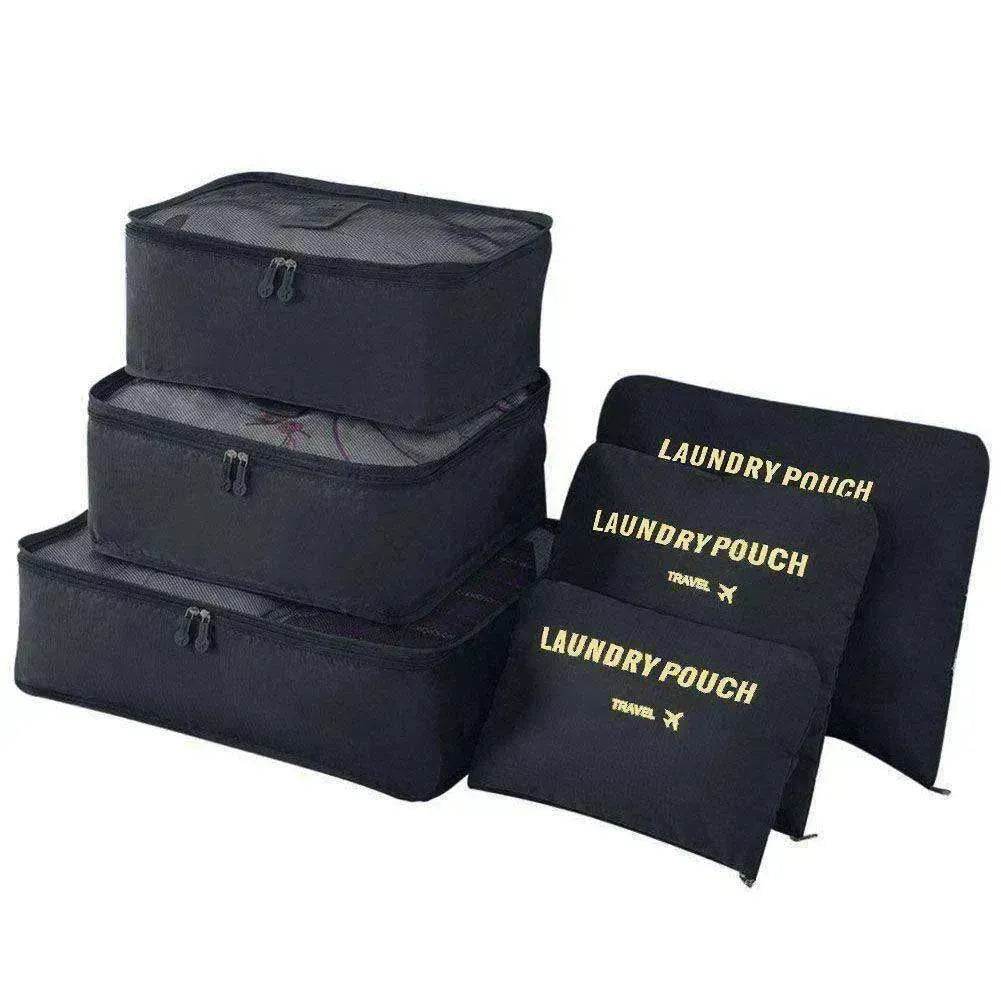 6 Pcs Travel Storage Bag Set For Clothes - www.Shopthatapp.com